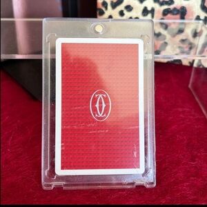 CARTIER 10 OF SPADES PLAYING CARD IN PLASTIC PROTECTIVE DISPLAY CASE COLLECTABLE